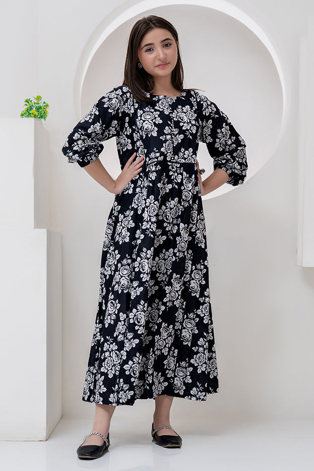 Maxi-018, Long Maxi, One Piece Maxi Digital Print