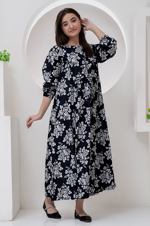 Maxi-018, Long Maxi, One Piece Maxi Digital Print