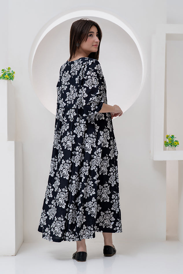 Maxi-018, Long Maxi, One Piece Maxi Digital Print