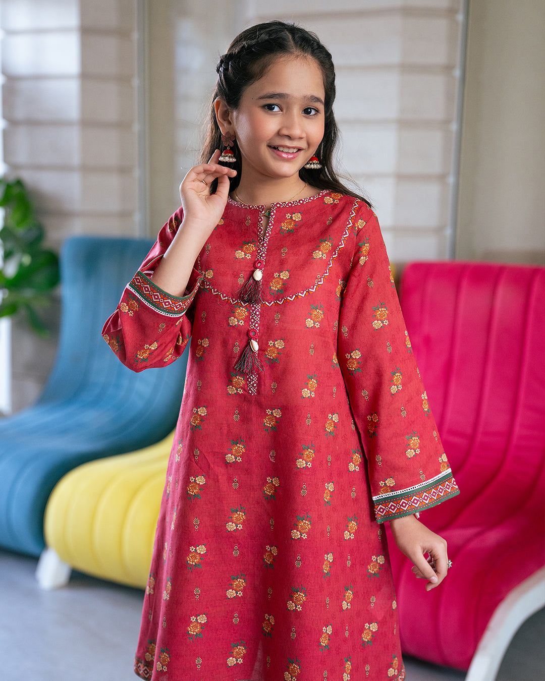 K-ALPRTW-025, ALL OVER PRINTED SHIRT AND PLAZZO
