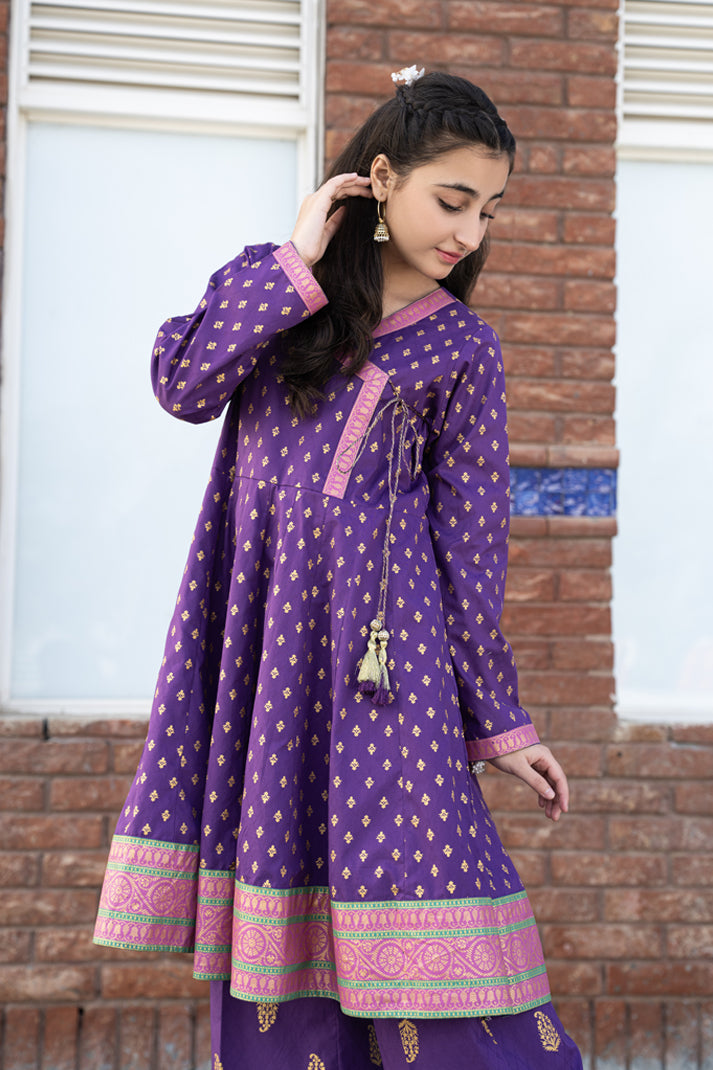JK-PRT-001, Table Print Motifs Angrakha style Shirt With Trouser