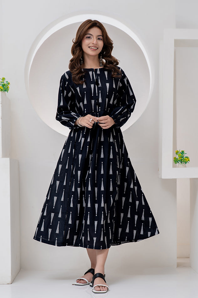Maxi-019 Long Maxi One Piece Maxi Digital Print