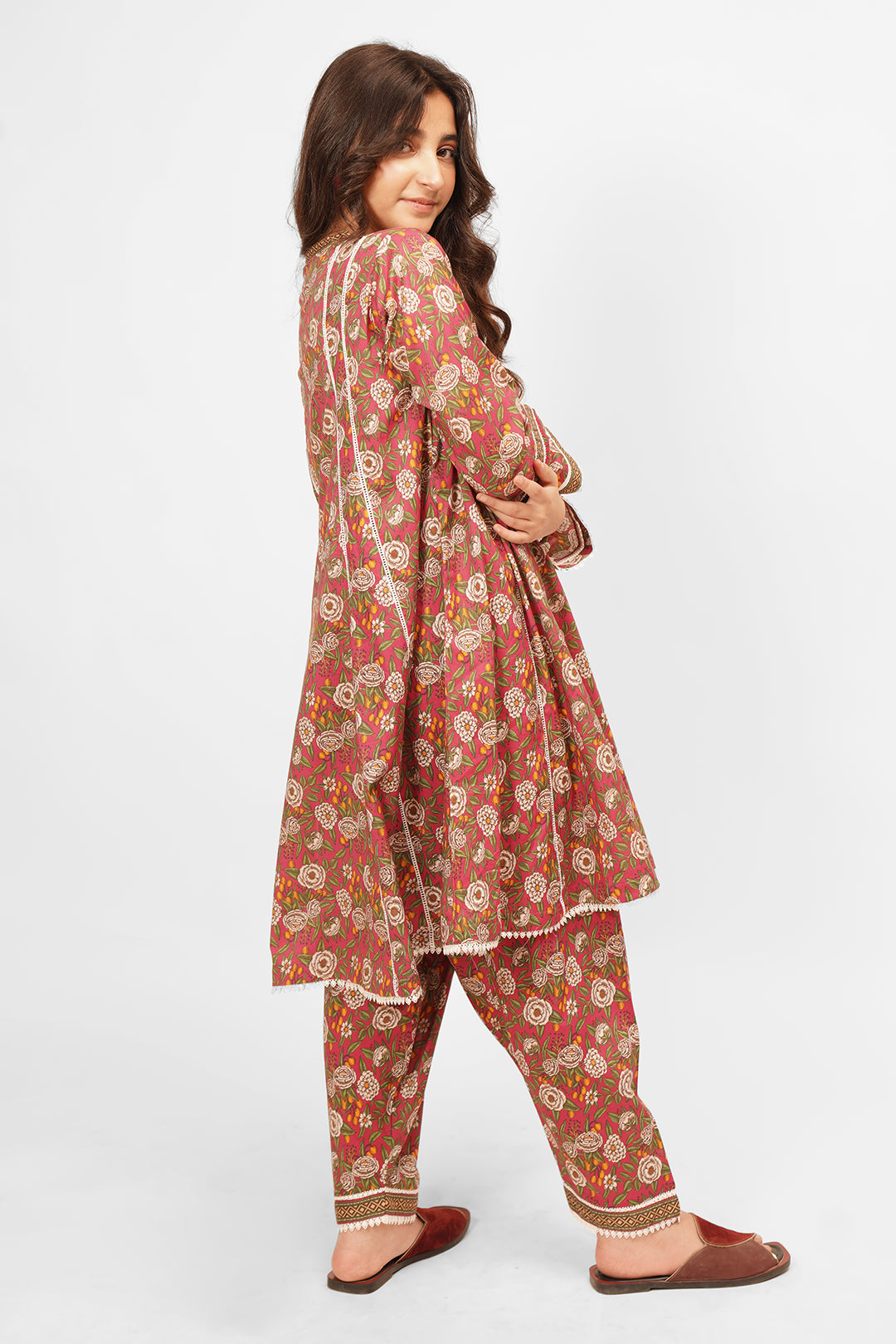 ALPRTW-014 2pcs Suit in Light Carmine Pink