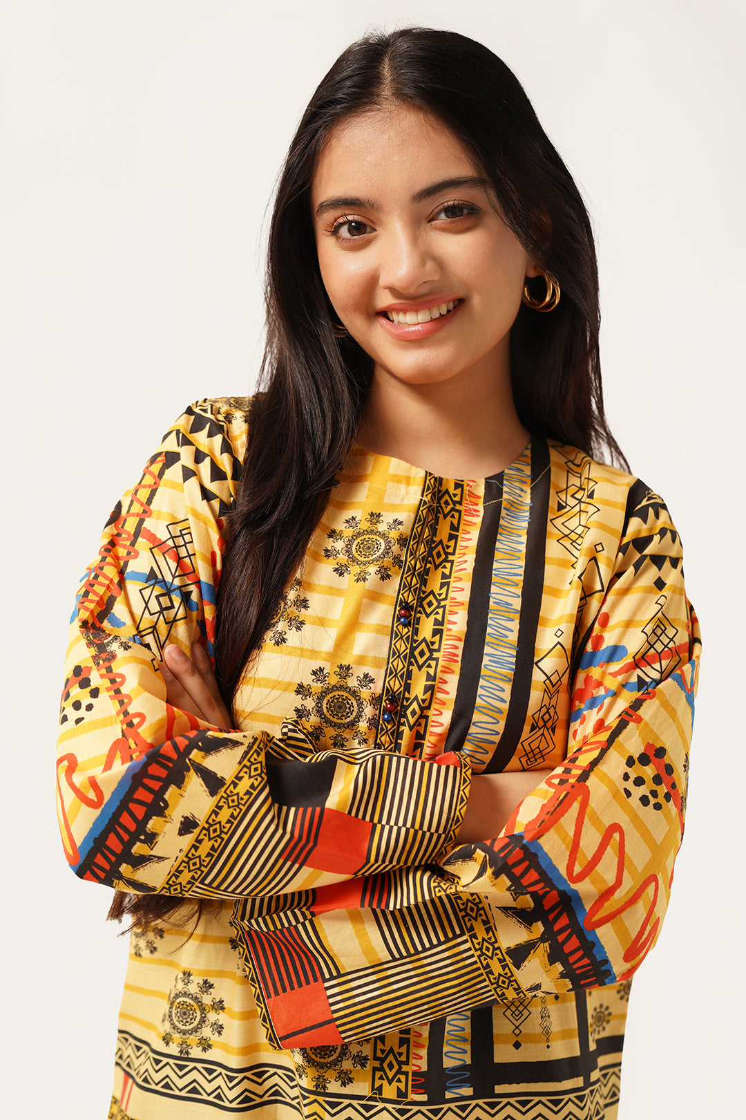 01 PCS Digital Printed Kurti SKU: WRTW-010