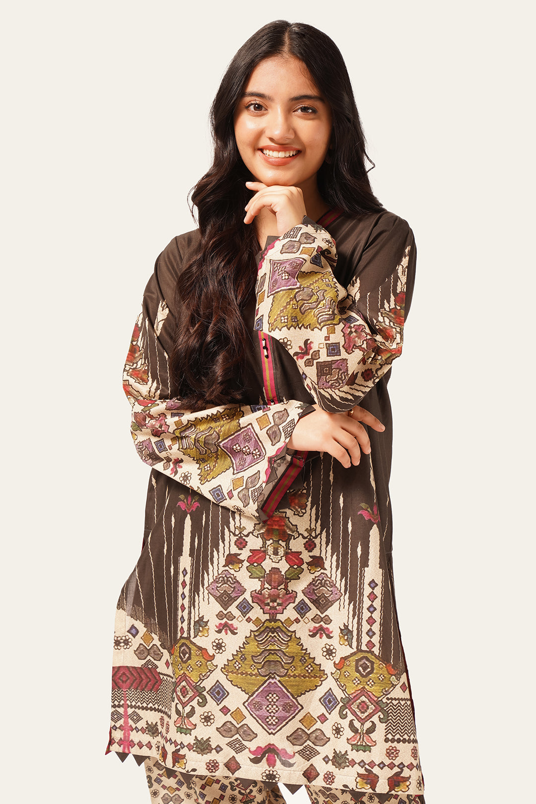 2pcs Suit in Charcoal Turkish Black Coffee SKU: WRTW-088