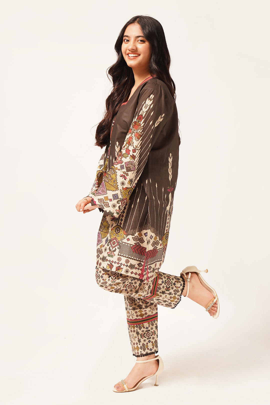 2pcs Suit in Charcoal Turkish Black Coffee SKU: WRTW-088