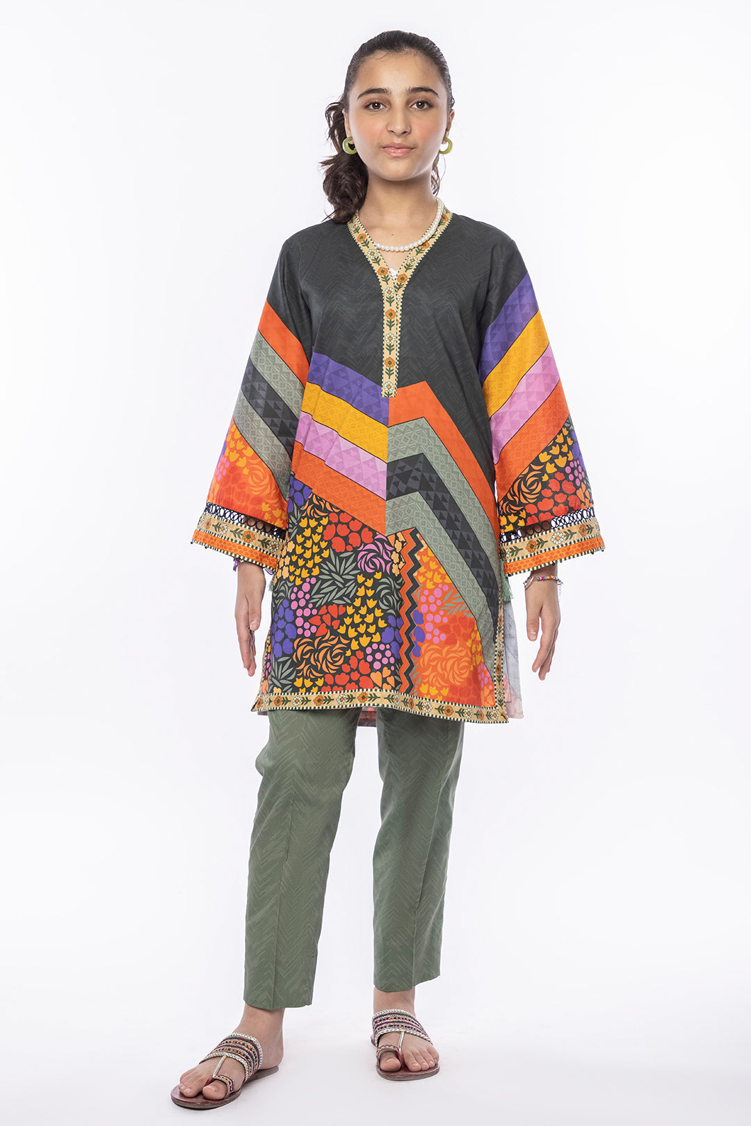 2Pcs Printed Lawn Suit LT-Purple SKU: MAC-024