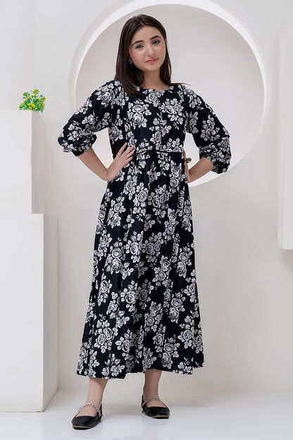 Maxi-018, Long Maxi, One Piece Maxi Digital Print