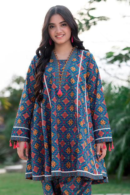 T-ALPARTW-031 Stylish body pannel shirt.Paired with straight shalwer