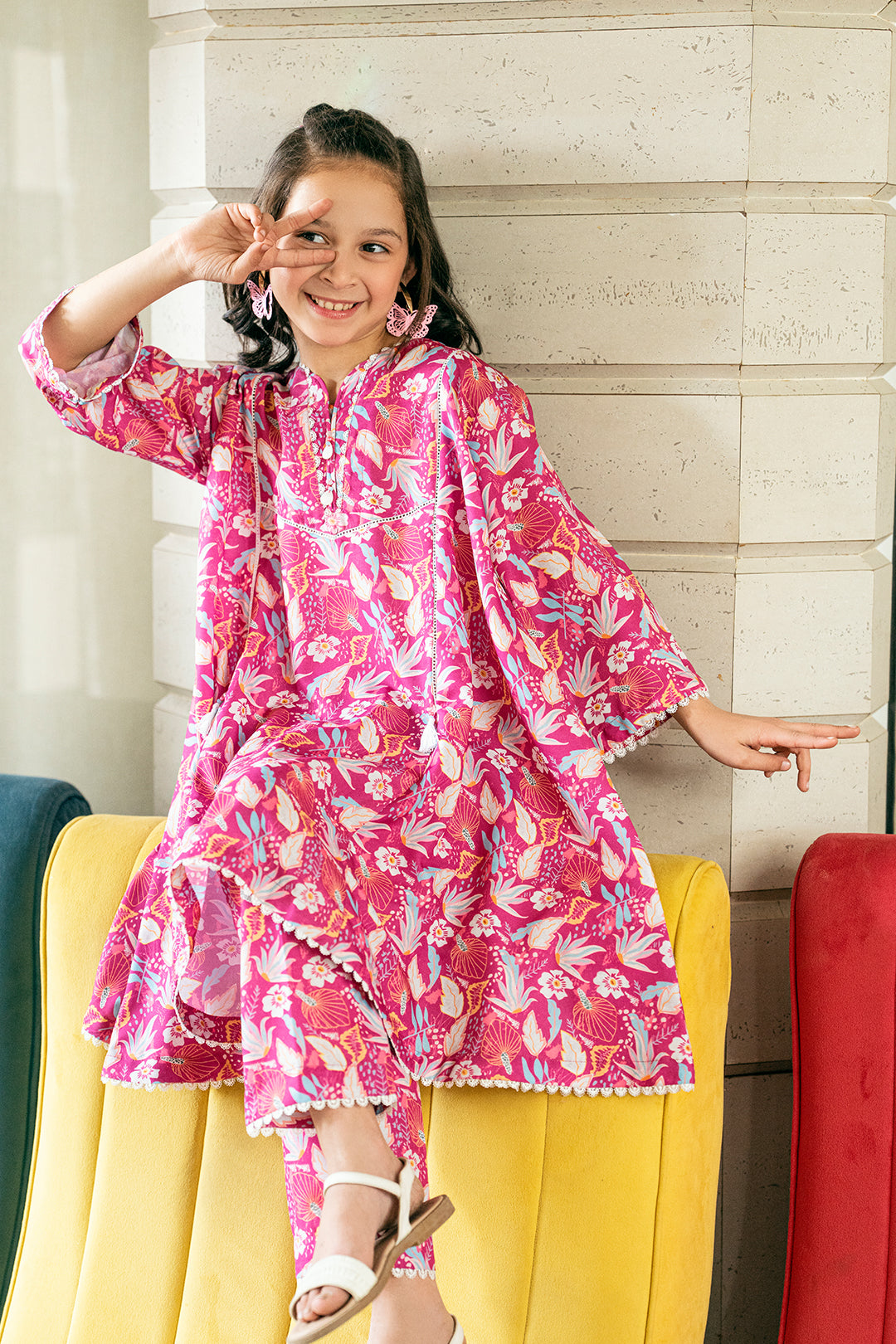 K-ALPRTW-045 POLI LAWN CO-ORD SET