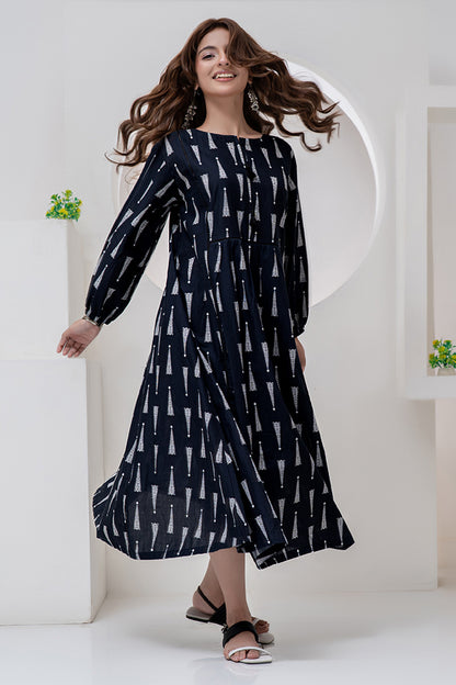 Maxi-019 Long Maxi One Piece Maxi Digital Print