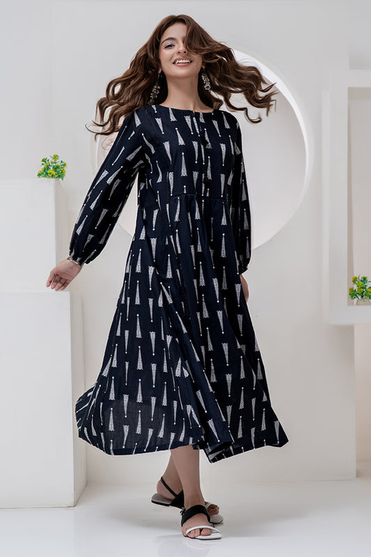Maxi-019 Long Maxi One Piece Maxi Digital Print
