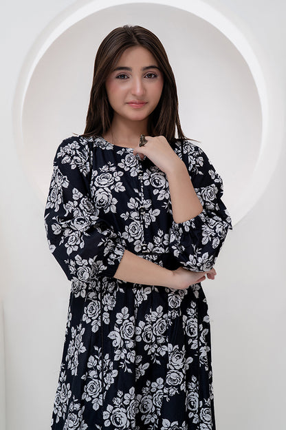 Maxi-018, Long Maxi, One Piece Maxi Digital Print