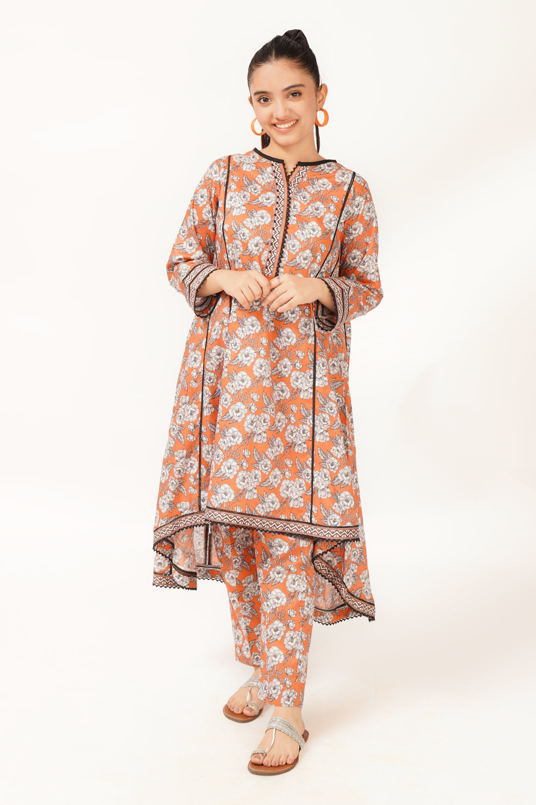 2pcs Suit in Sunrise Orange SKU: ALPRTW-008