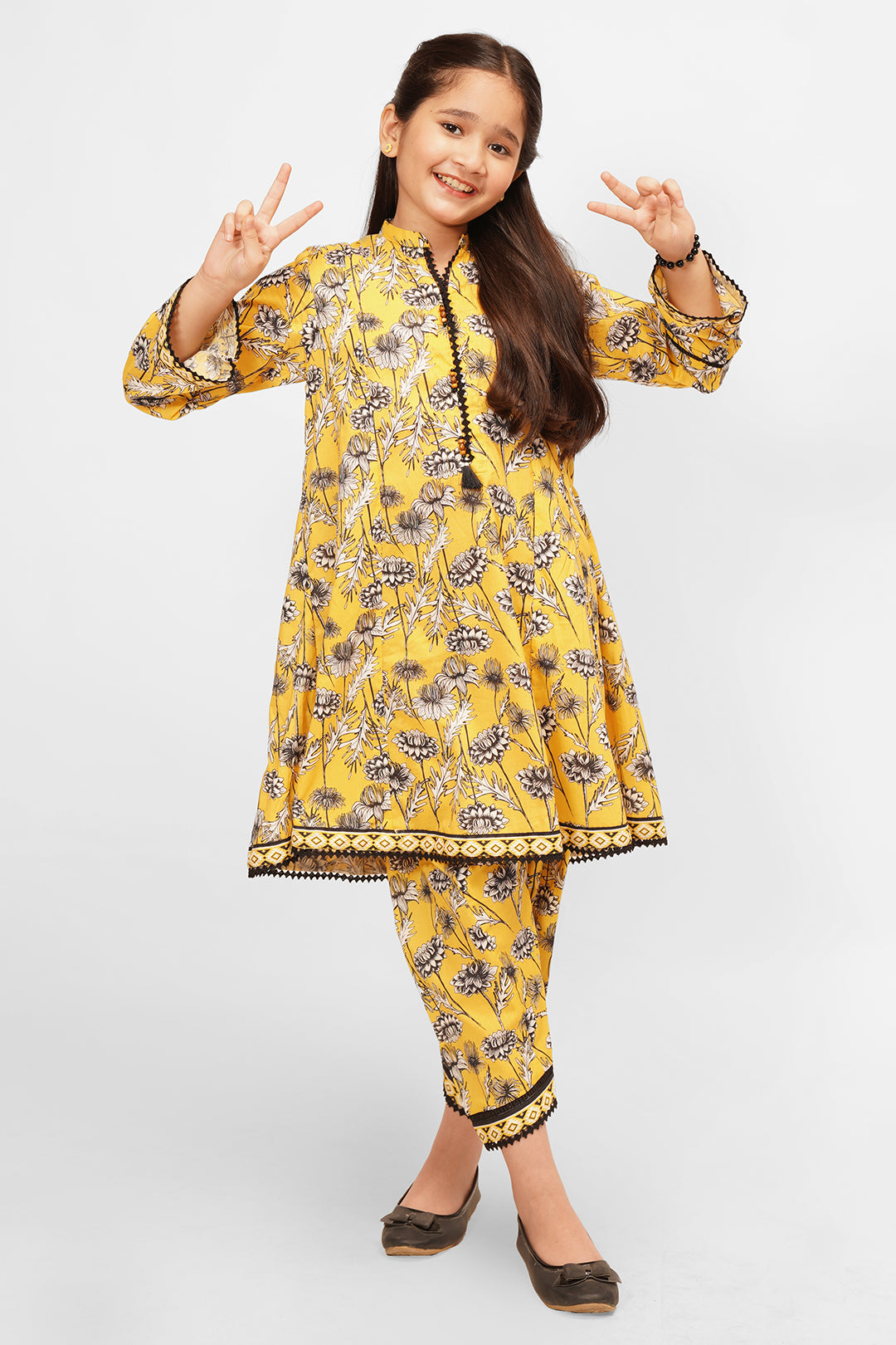 2pcs Suit in Marigold Yellow SKU: ALPRTW-022