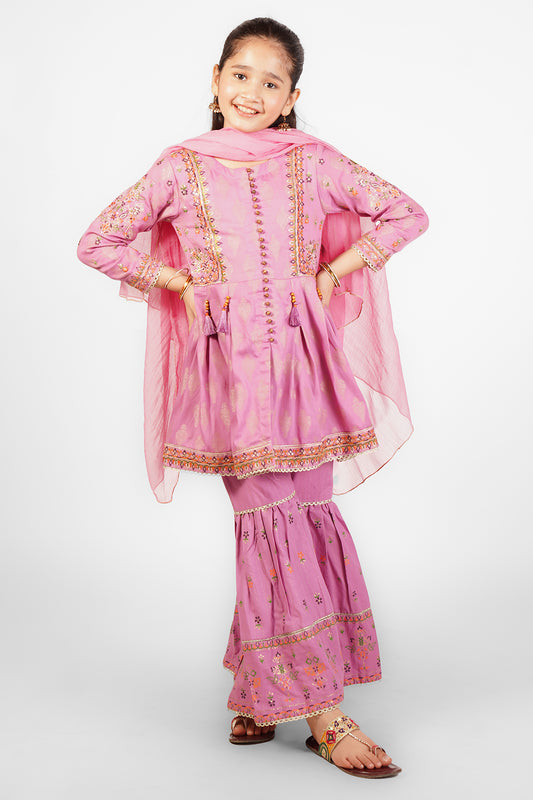 3 Piece Embroidered Suit Fort-006