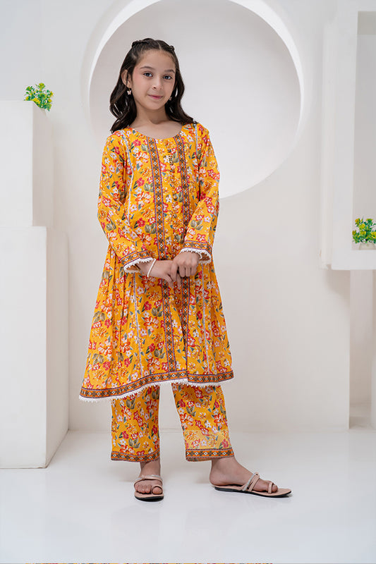 K.ALP.RTW-053, Semi Frock, 2 PCS  DIGITAL PRINT