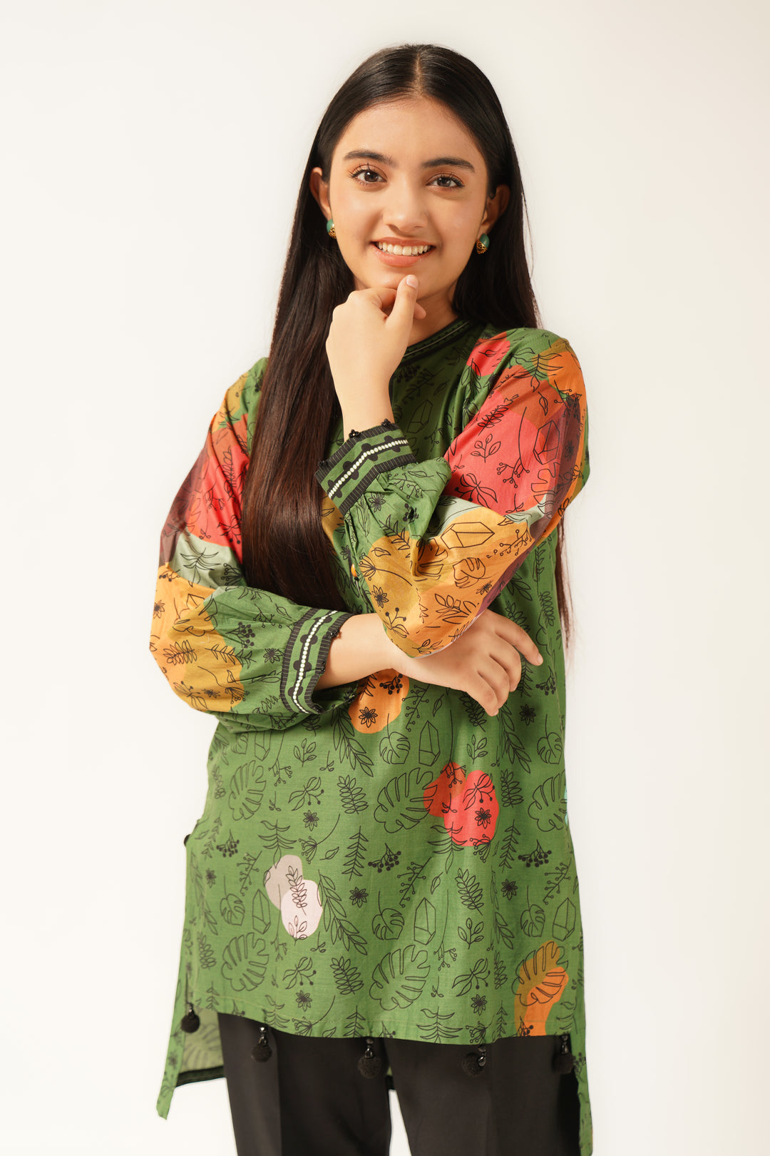 01 PCS Digital Printed Kurti SKU: WRTW-001