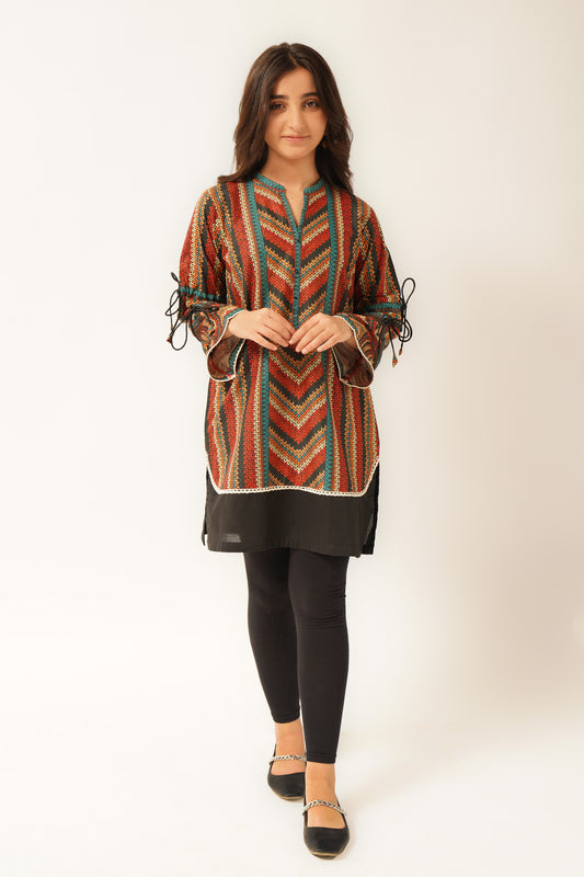 01 PCS Digital Printed Kurti SKU: WRTW-003