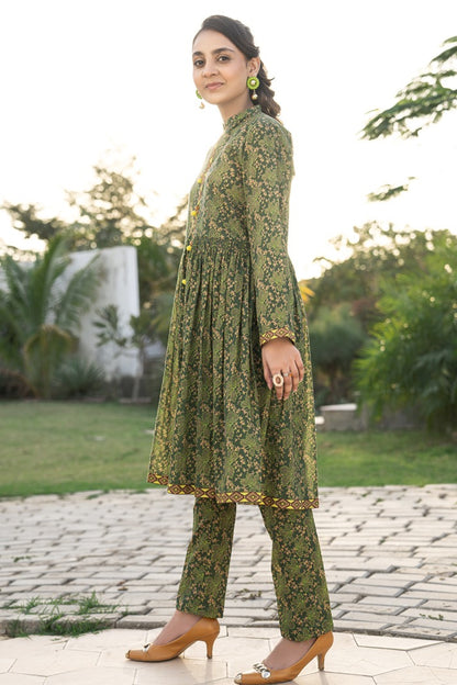 T-ALPRTW-032 AllOver Printed Shirt And The Pair Trouser