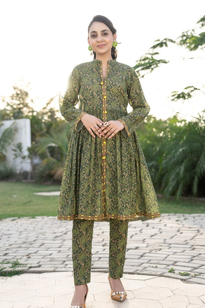T-ALPRTW-032 AllOver Printed Shirt And The Pair Trouser