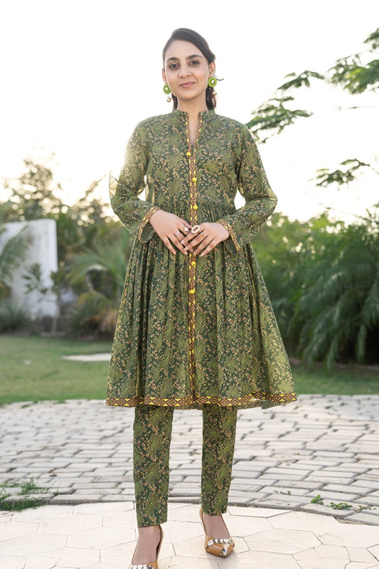 T-ALP-RTW-032, AllOver Printed Shirt And The Pair Trouser
