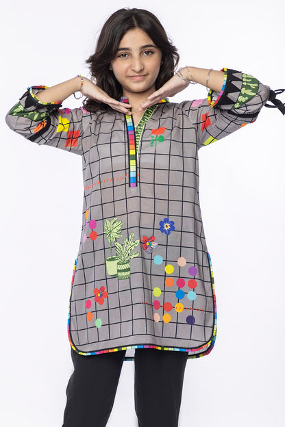 01 PCS Digital Printed Lawn Kurti SKU: MAC-037