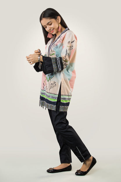 PRST-056 Digital Printed Lawn Shirt & Cotton Trouser
