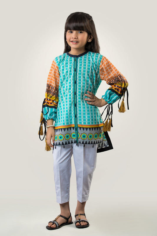Digital Printed Lawn Shirt & Cotton Trouser PRST-059